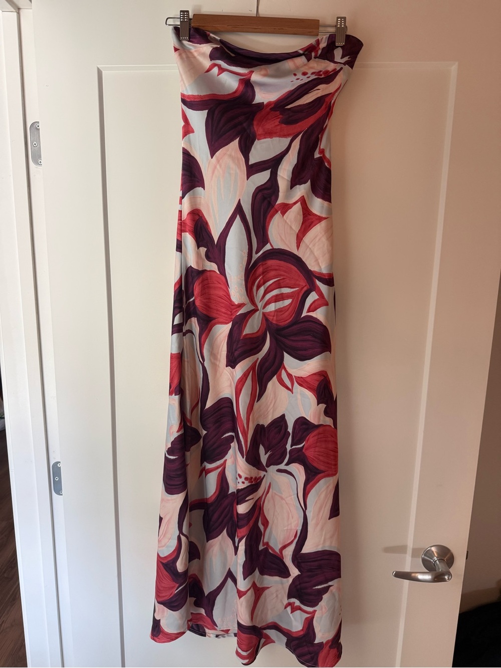 Floral Maxi dress- Pink, Red, Light Blue & Purple